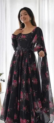 D'CART Flared/A-line Gown(Multicolor)