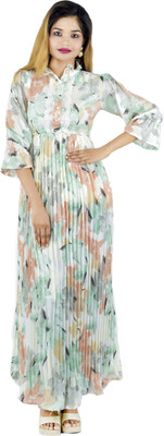 rayie collection Flared/A-line Gown(Light Green)