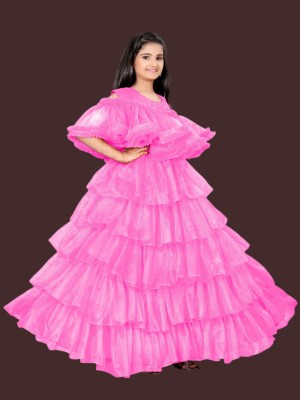 ST Creation Flared/A-line Gown(Pink)