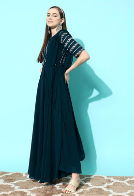 SANCIA Flared/A-line Gown(Blue)