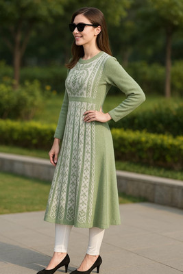 ganric Flared/A-line Gown(Light Green)
