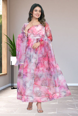 NIRYA FASHION Anarkali Gown(Multicolor)
