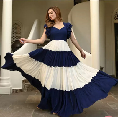 Lazzly Anarkali Gown(Multicolor)