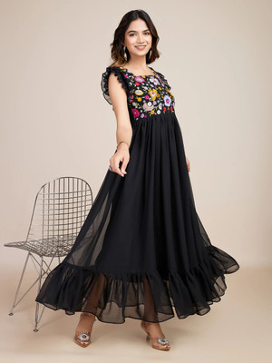 HouseOfCommon Anarkali Gown(Black)