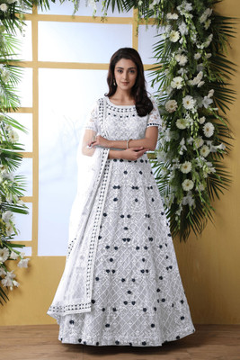 KV Fashion Flared/A-line Gown(White)