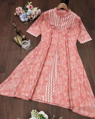 RK Creation Flared/A-line Gown(Pink)