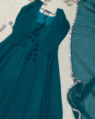 JE BHAGVAN CREATION Anarkali Gown(Multicolor)