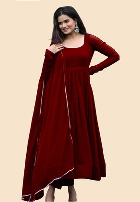 Aika Flared/A-line Gown(Maroon)