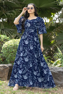 HouseOfCommon Anarkali Gown(Blue)