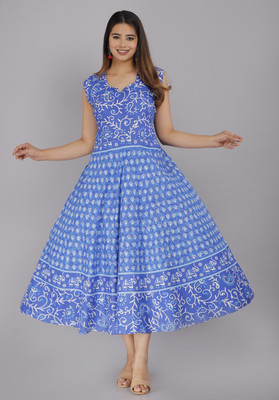 ANUNJA Flared/A-line Gown(Blue)