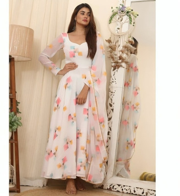HIYANSHI FASHION Anarkali Gown(Multicolor)