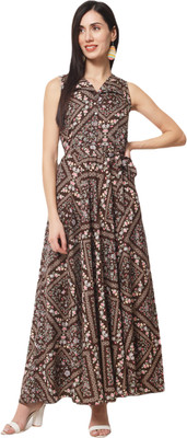 Rudraaksha Anarkali Gown(Multicolor)