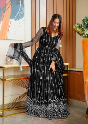 Julee Flared/A-line Gown(Black)