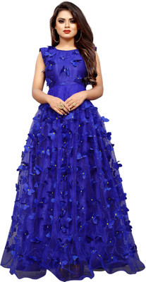 Apnisha Flared/A-line Gown(Blue)