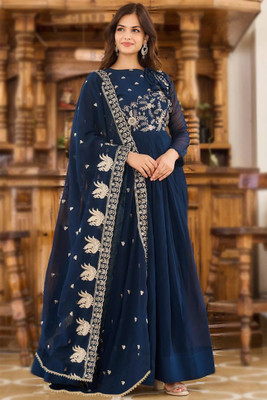Kedar Fab Anarkali Gown(Dark Blue)