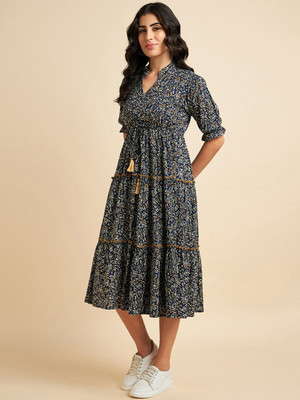 Femvy Anarkali Gown(Blue)