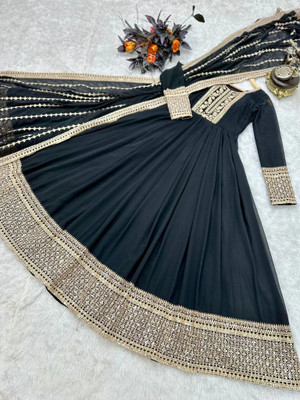 GRISHU COLLECTION Anarkali Gown(Black)