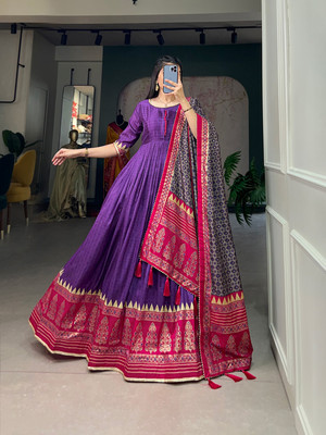 LookNbook art Flared/A-line Gown(Purple)