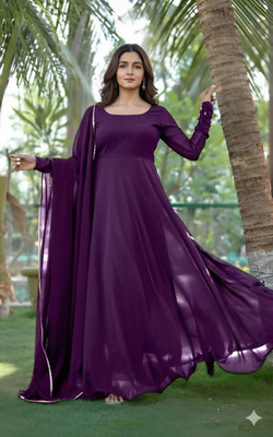 FABHUMAN Anarkali Gown(Purple)