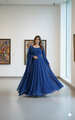 Yaasa Anarkali Gown(Blue)