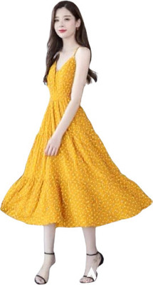 Marq Fashion Flared/A-line Gown(Yellow)