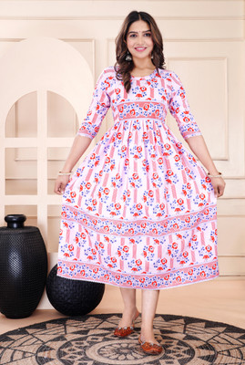 SONAVA CLUB Anarkali Gown(Multicolor)
