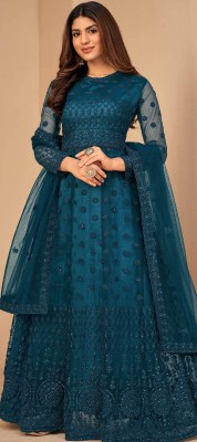 MAABHAVANI CREATION Anarkali Gown(Light Blue)