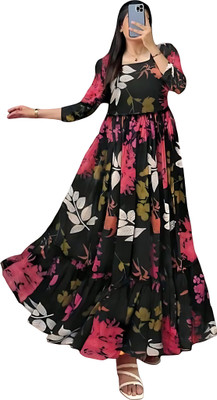Vanray Fashion Flared/A-line Gown(Black)