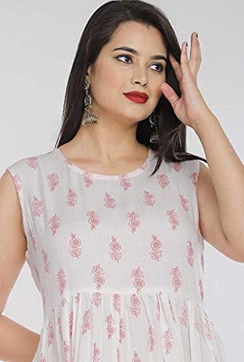 DURVESH FASHION FAB Flared/A-line Gown(White)