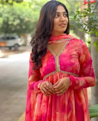 Utsav Fashion Anarkali Gown(Pink)