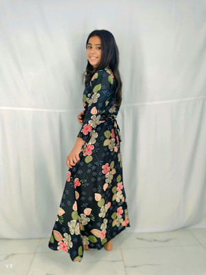 JB CREATION Anarkali Gown(Multicolor)