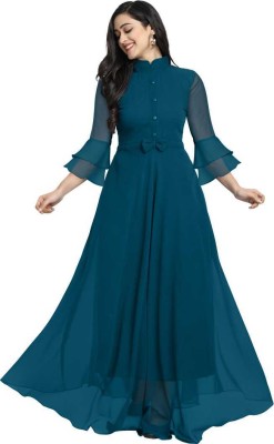 Vastani Enterprise Anarkali Gown(Blue)