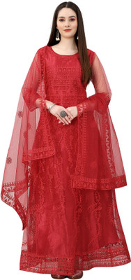 Julee Anarkali Gown(Maroon)