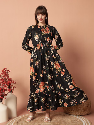 Femvy Flared/A-line Gown(Multicolor)
