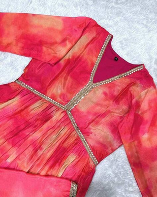 A To Z Cart Anarkali Gown(Multicolor)
