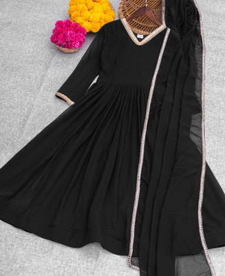 SELVIFAB Anarkali Gown(Black)