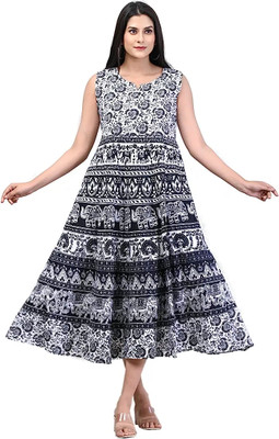 MOHINI CREATION Anarkali Gown(Multicolor)