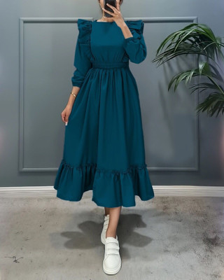 Raiyani Fashion Flared/A-line Gown(Blue)