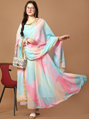 Kedar Fab Anarkali Gown(Blue)