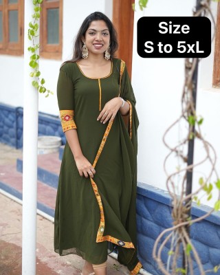 Payal Creation Anarkali Gown(Green)