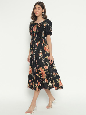 Femvy Flared/A-line Gown(Gold)