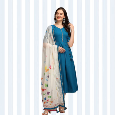 HELWIN DESIGNER Anarkali Gown(Blue)