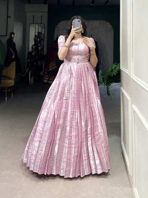 LookNbook art Flared/A-line Gown(Pink)