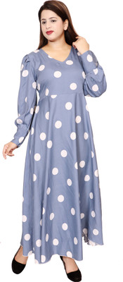 ladik way Flared/A-line Gown(Light Blue)