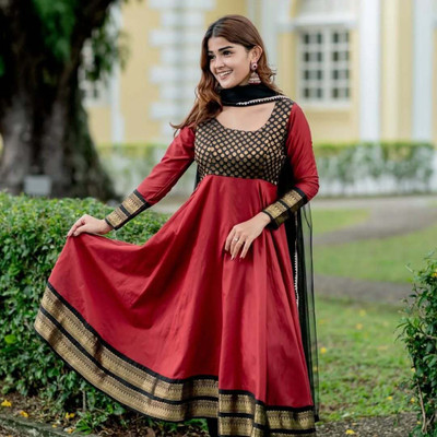 NTC Anarkali Gown(Red)