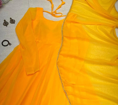 FINIVOIR Flared/A-line Gown(Yellow)