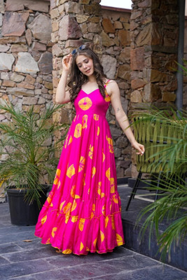 Virast Fashion Flared/A-line Gown(Pink)