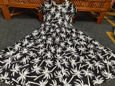 Maanvik Creations Straight Gown(Black)