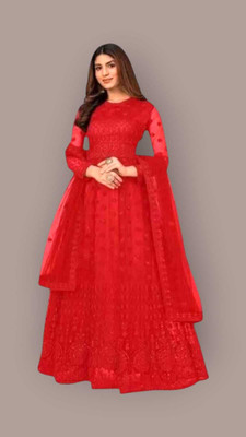 kit villa Anarkali Gown(Multicolor)