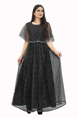 Apnisha Flared/A-line Gown(Black)